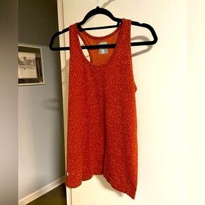 Athleta Speedlight Gravel Tank Top, Estruscan Red, Size Large